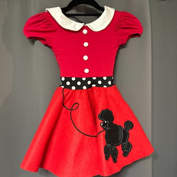 Red Poodle skirt with weissman costume style 11984 - Picture 1 of 5